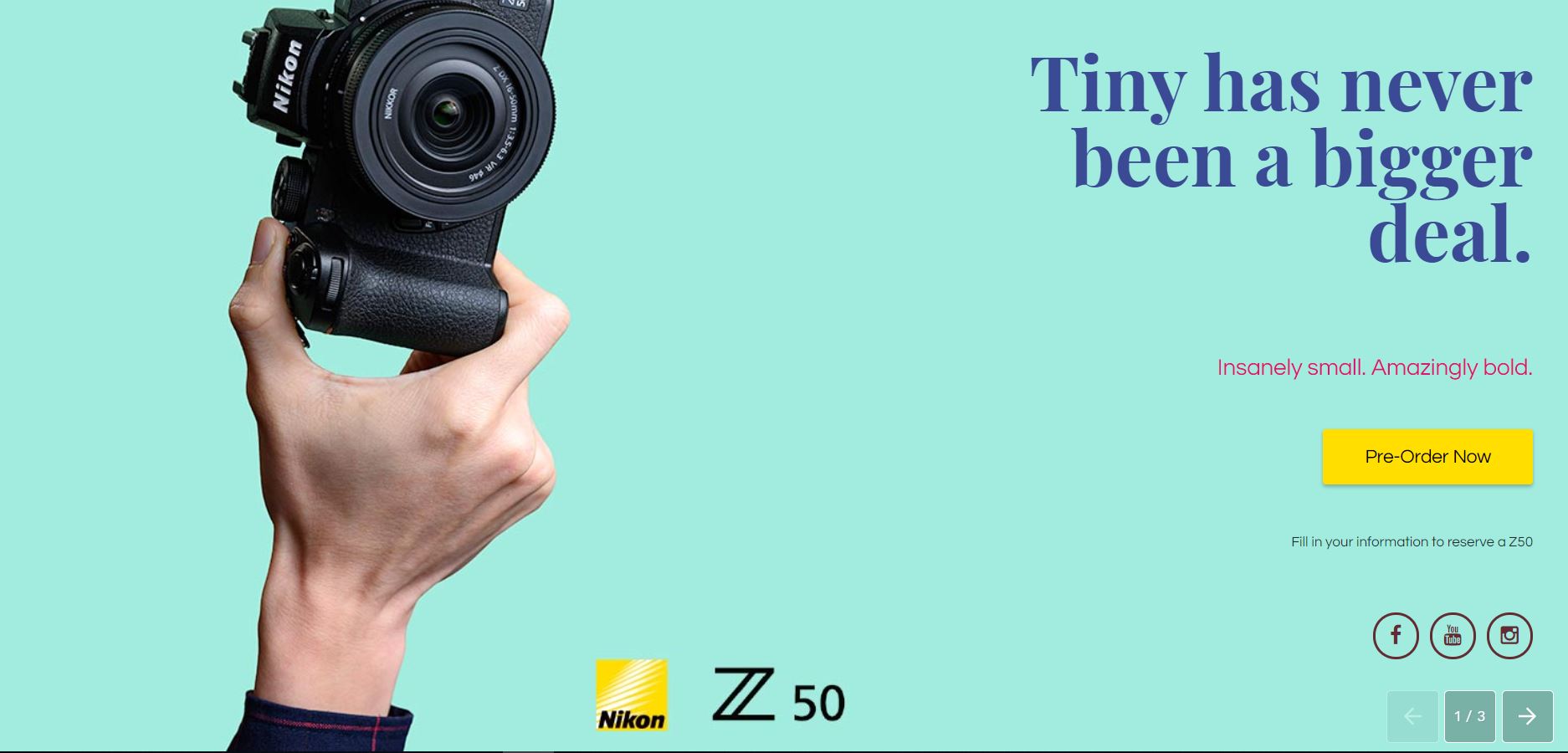 Reserve Your Nikon Z50 